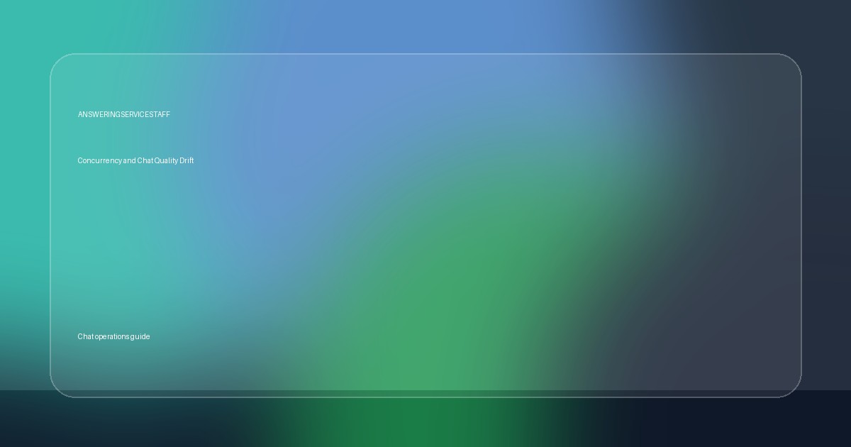 Editorial visual for Concurrency and Chat Quality Drift